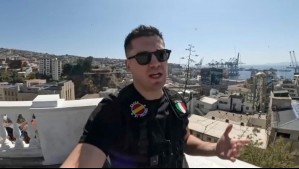 Youtuber italiano visitó Valparaíso y lanzó fuertes críticas: 'Una ciudad maravillosa que está cayendo en picada'
