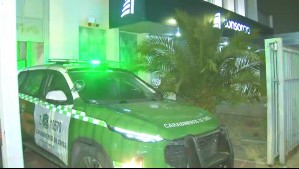 Delincuentes ingresaron a sucursal de banco en Maipú y escaparon sin concretar el robo