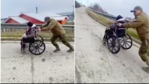 Video muestra esforzada evacuación de persona en silla de ruedas tras alerta de tsunami en Puerto Williams