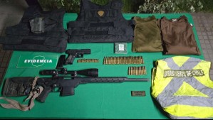 Dijo ser funcionario activo de Carabineros: Exfuncionario es detenido por infracción a la Ley de Armas y usurpación de funciones