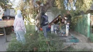 Demuelen animita en Peñalolén: Sector donde estaba era foco de venta de drogas, peleas y balaceras