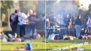 Un asado, música con parlantes y amenazas: Polémica por ruidosa celebración en pleno cementerio de Maipú