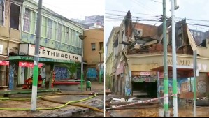 80 años de historia: Así quedó emblemático local de cecinas afectado por voraz incendio en Valparaíso