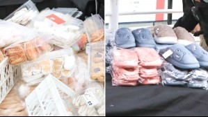 Desde 'chilenitos' y empolvados hasta pantuflas: Retiran comercio ambulante que operaba afuera de metro en La Florida