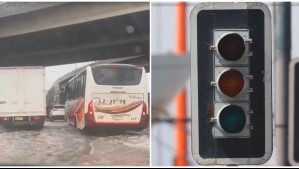 Sistema frontal en Santiago: Reportan anegamiento de calles y se contabilizan casi 18 mil clientes sin luz