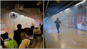 Metro de Santiago: Video muestra a estación Universidad de Chile llena de humo durante evacuación de pasajeros