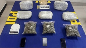 Avaluada en más de $39 millones: Detectives de La Cisterna desarticulan punto de venta de drogas que operaba por redes sociales