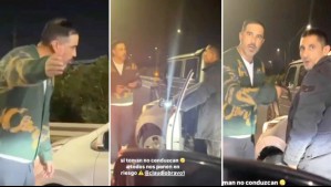 Iba con su familia, chocó y se dio a la fuga: Lo que se sabe del conductor presuntamente ebrio que fue encarado por Claudio Bravo