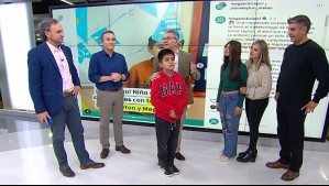 Niño que celebró su cumpleaños con temática de Don Jaime visitó el estudio de Meganoticias con su familia
