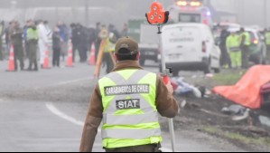 Grave accidente múltiple en Ruta 5 Sur: Hay al menos 16 vehículos involucrados y cuatro lesionados