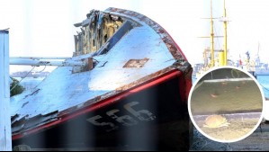Fueron captadas con un robot: Imágenes submarinas muestran el nivel de destrucción de la lancha Bruma