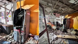 Delincuentes intentan robar cajero automático y escapan levantando barricadas en San Joaquín