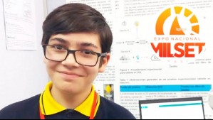 Escolar chileno de 14 años ganó importante premio internacional: Creó un filtro que combate el dióxido de carbono