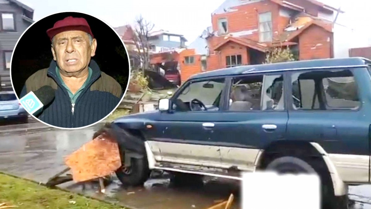 'Se le cayó un portón encima de la cabeza': Vecino relata graves lesiones producto del tornado en Puerto Varas