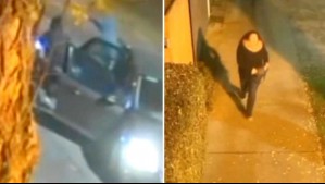 Video muestra violenta encerrona a pareja en Ñuñoa: Afectados fueron amenazados con armas de fuego