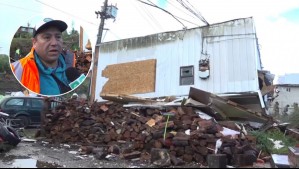 'Mi casa estaba allá': El testimonio del hombre cuya vivienda voló más de 40 metros de distancia durante tornado en Puerto Varas
