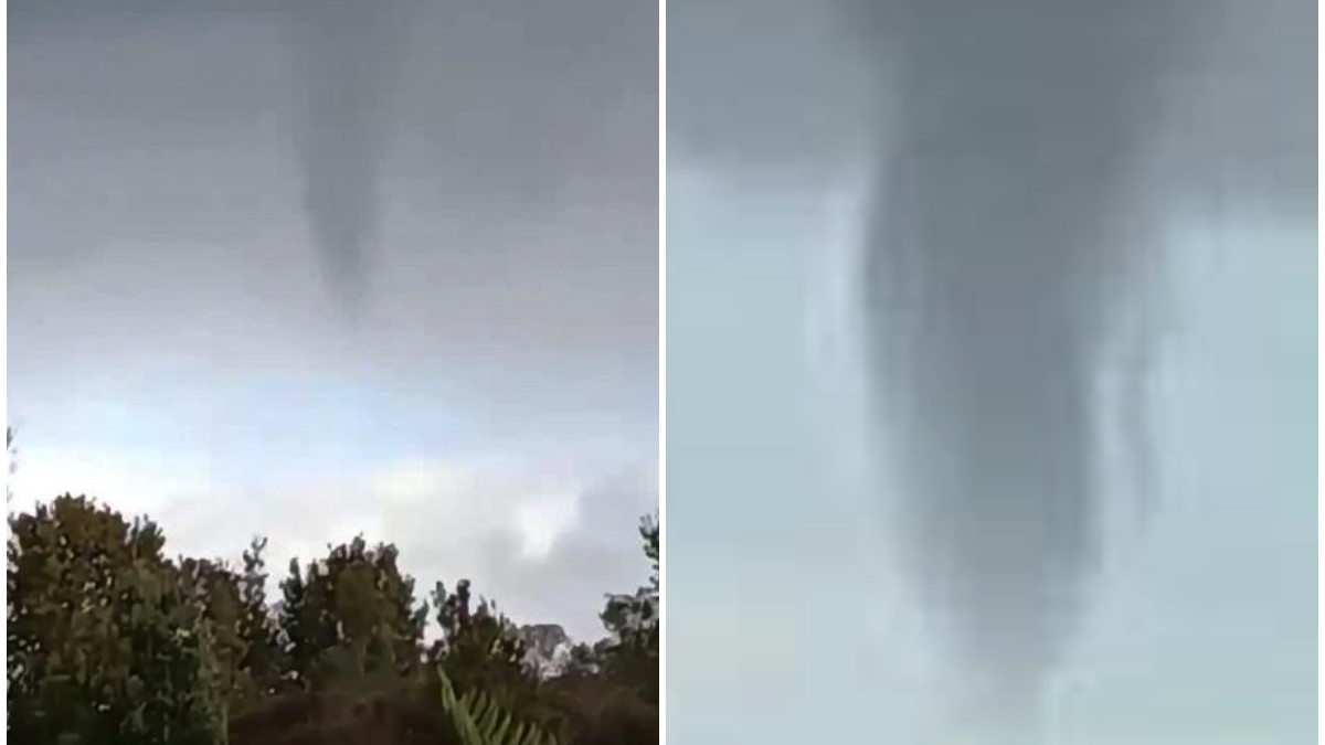 Avistan 'nube embudo' sobre Puerto Montt y Puerto Varas tras reciente tornado en el sur de Chile