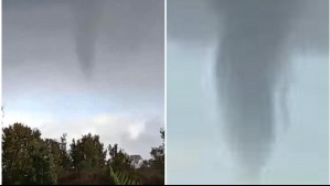 Avistan 'nube embudo' sobre Puerto Montt y Puerto Varas tras reciente tornado en el sur de Chile