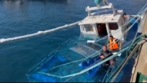 Lancha choca y naufraga frente al Muelle Prat de Valparaíso: Armada activó operativo de emergencia