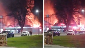 Incendio afectó a bodegas de la empresa Fósforos Copihue: Se desconoce el origen del siniestro