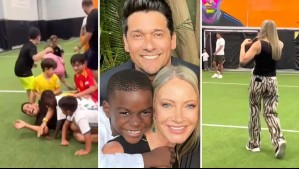 Marcela como árbitra y 'montoncito' a Rafael: Con partido celebraron el cumpleaños del hijo menor del clan Araneda Vacarezza