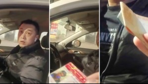 Primero entregó $30 mil y terminó ofreciendo $2 millones: Graban a ciudadano chino intentando sobornar a Carabineros