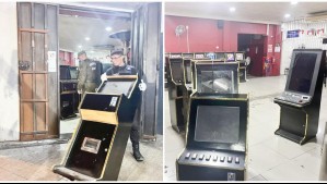 Tres detenidos y 120 máquinas de juego incautadas deja fiscalización a casino clandestino en Estación Central