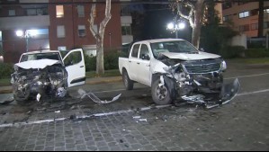 Conductor se habría quedado dormido al volante: Colisión frontal deja a tres personas heridas en Providencia