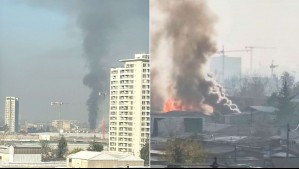 Incendio afecta a varias viviendas en la comuna de San Joaquín
