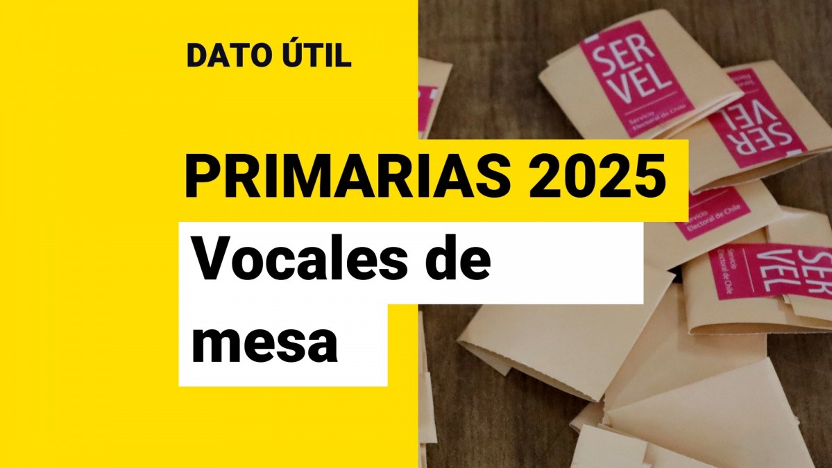 Así puedes revisar con tu RUT si fuiste elegido vocal de mesa para estas Elecciones Primarias