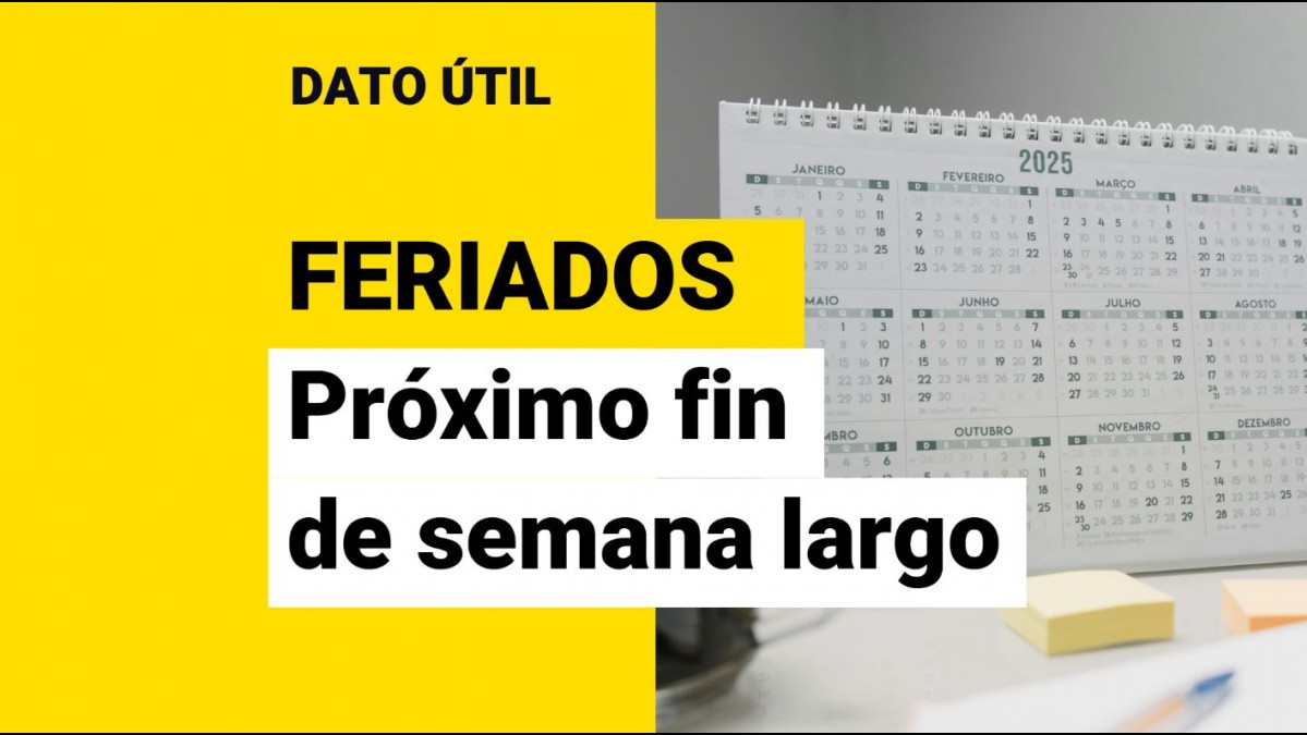 Esta es la fecha del próximo fin de semana largo en Chile