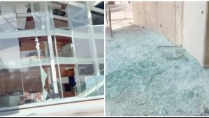 Todo lleno de vidrio: Ventanales del Centro Cultural de Copiapó terminaron completamente rotos tras fuerte temblor 6,4