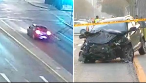 Video muestra fatal choque durante persecución policial en plena Alameda