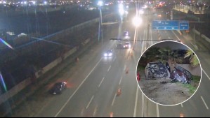 Video muestra choque múltiple en autopista en La Pintana: Una persona resultó con lesiones de gravedad
