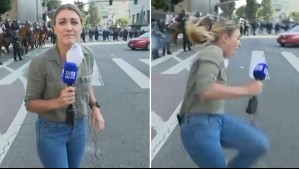 Video muestra momento en que periodista es herida en vivo con una bala de goma durante protestas en Los Ángeles