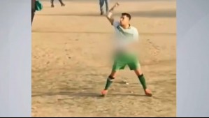 Jugador saca un arma de fuego en pleno partido de fútbol en Quilpué