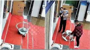 Se salvó de milagro: Video muestra la peligrosa caída de un bebé por las escaleras en China