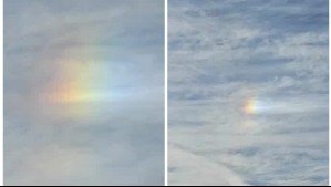 Similar a un arcoíris: Captan inusual mancha iridiscente en cielos de Antofagasta