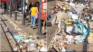 Un paradero convertido en basural: La grave denuncia de vecinos de Estación Mapocho