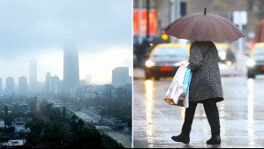 Niebla y llovizna sorprendieron a santiaguinos a horas de que comience temporal de viento y lluvia