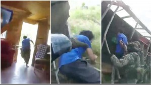 Intentó escapar por otra puerta: Imágenes exclusivas muestran la detención de Tomás Antihuen por crimen contra carabineros