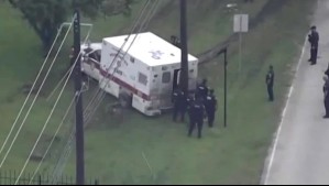 Como en una película de acción: Hombre roba ambulancia y genera persecución policial en EEUU