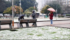 ¿Qué tiene que pasar con la isoterma para que caiga nieve en Santiago?