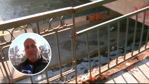 'Esto es mediocridad': Michel De L'Herbe critica reja temporal instalada en zona del río Mapocho donde cayó persona no vidente
