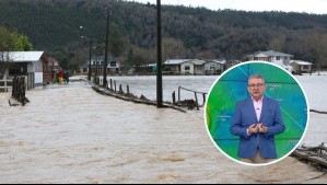 Probabilidad de remociones en masa, crecida de ríos y rachas de viento: Jaime Leyton pronostica intensas lluvias en tres regiones
