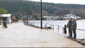 Declaran alerta roja en la región del Biobío por desborde de Río Pichilo