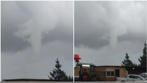 Registran nube tipo embudo en Litueche: 'Están apareciendo con más frecuencia en zonas del centro de Chile'