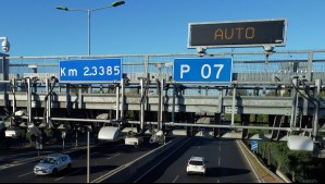 Así aplicará el nuevo cambio para autos sin TAG que transiten por autopistas de Santiago