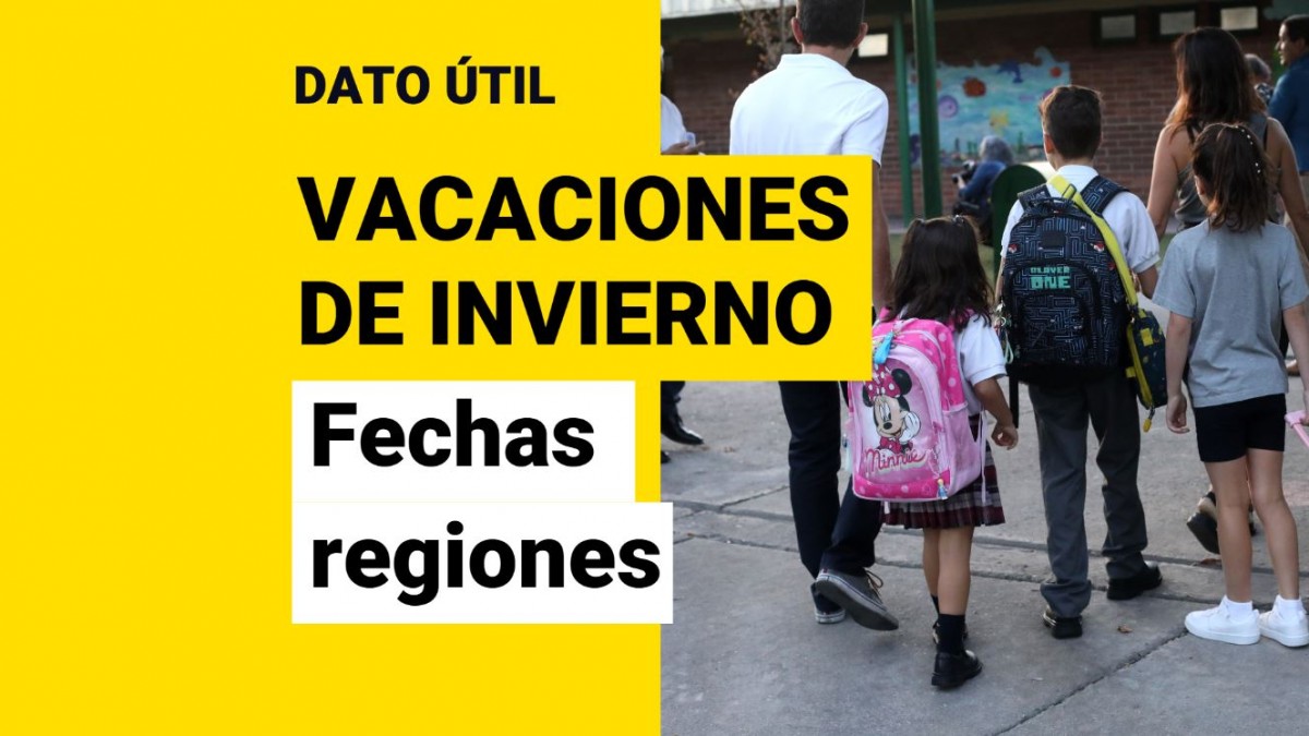 Vacaciones de invierno de escolares: ¿Qué regiones salen después?