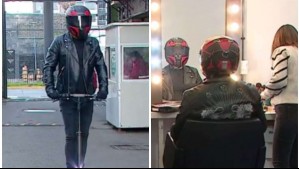 Llegó en scooter y con el rostro cubierto: Así arribó el misterioso refuerzo que se une a 'Mucho Gusto'